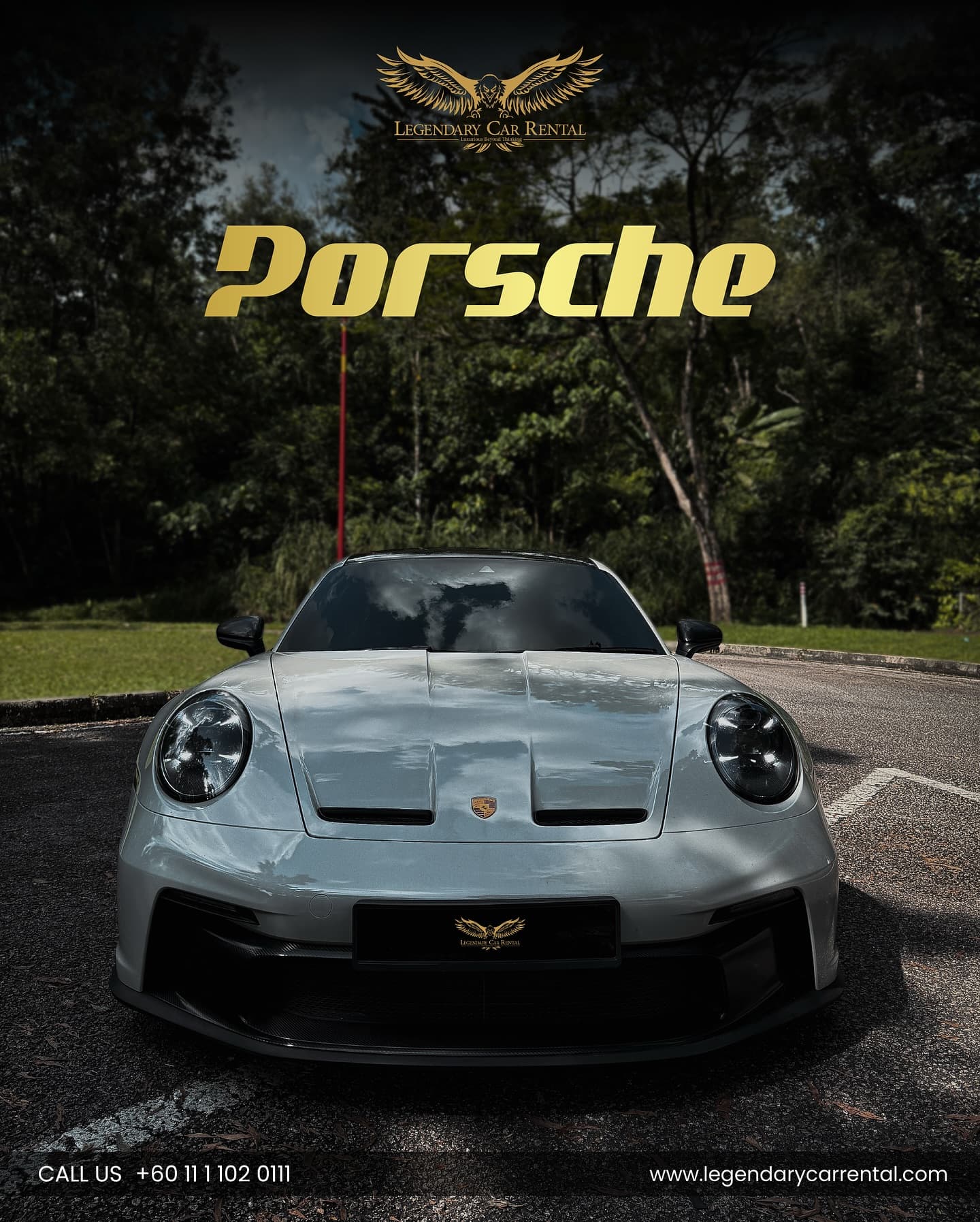 2023 Porsche 911 GT3 available for luxury car rental in Kuala Lumpur — Sports class on the published rate sheet